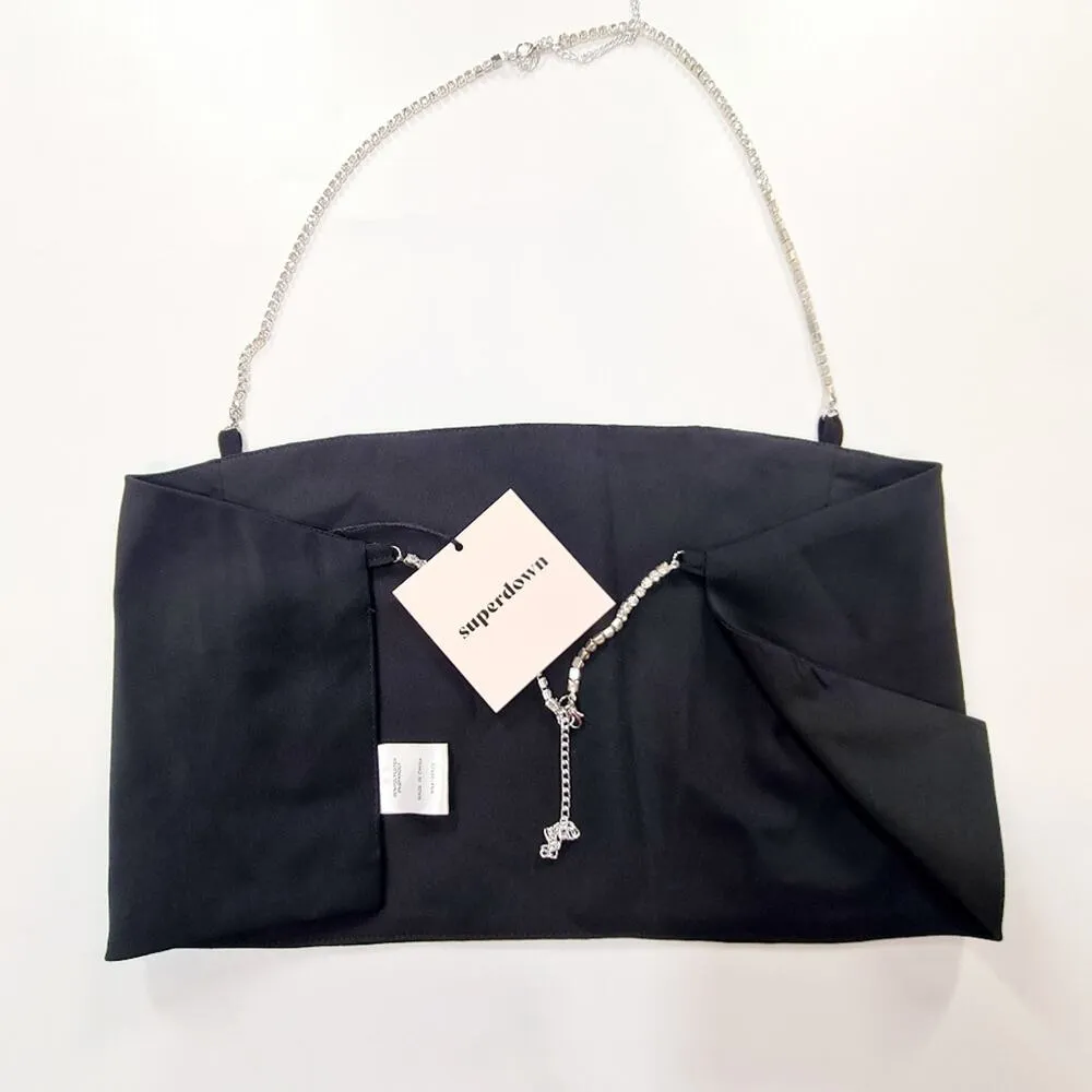 Superdown Ruth Diamond Chain Skirt Set in Black XS - Image 13