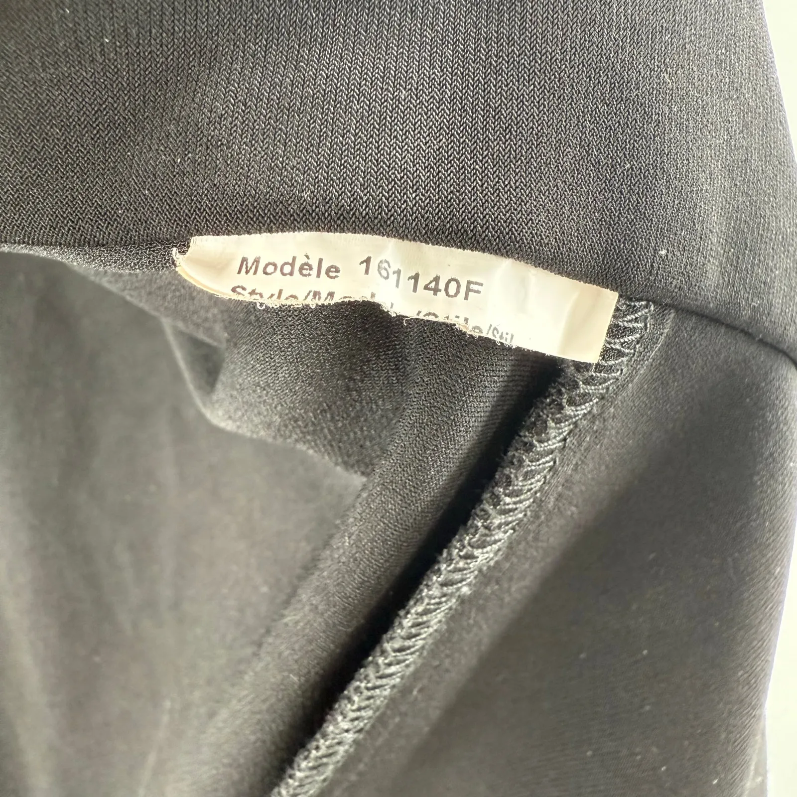 Joseph Ribkoff  Jacket Size 4 Open Blazer Black Shoulder Pads Lightweight Stretch - Image 4