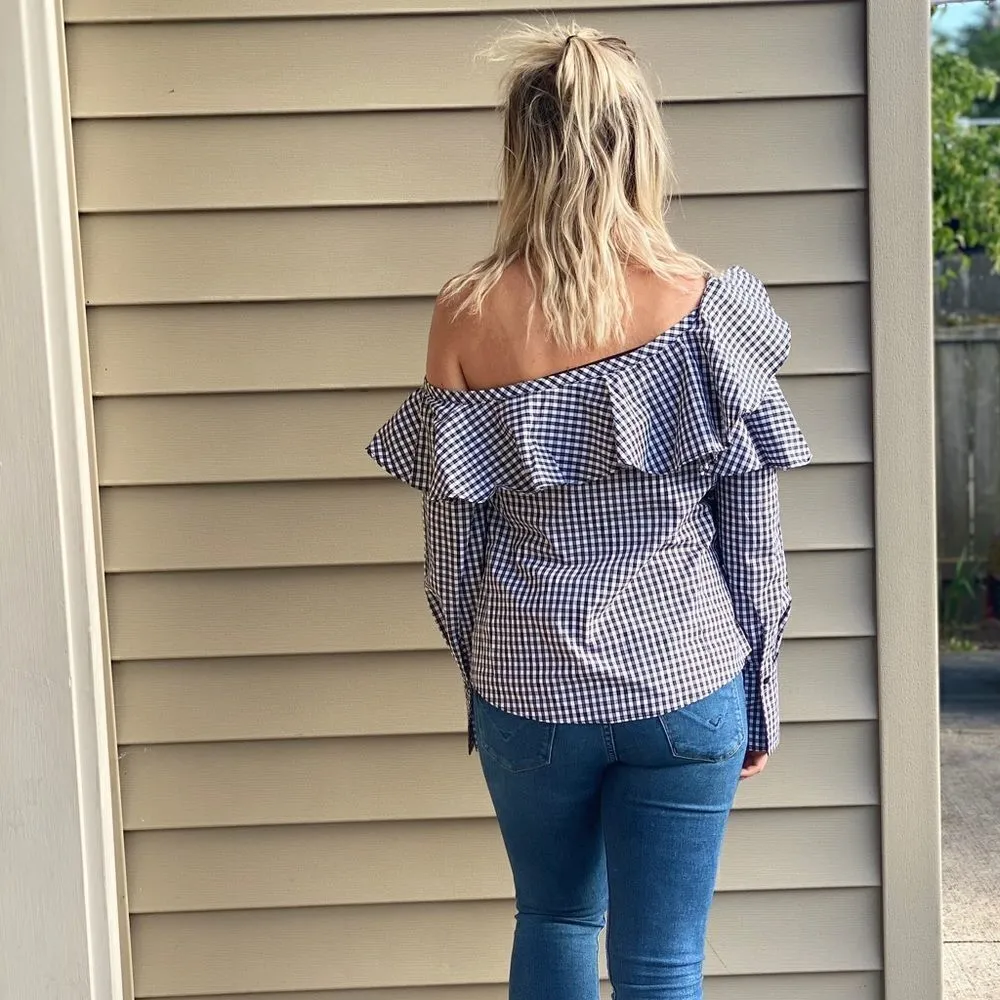 Sunday In Brooklyn Anthropologie Gingham Top - Image 5