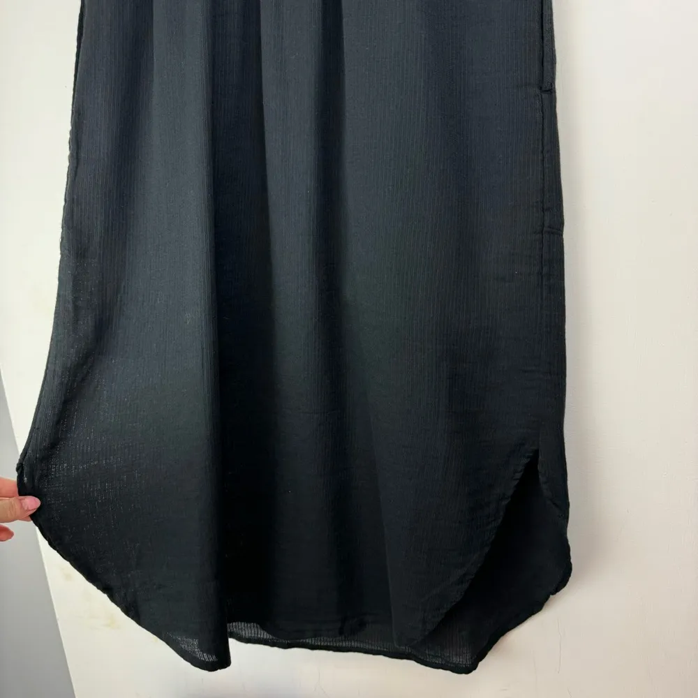 NWT Prana Seakissed Midi Dress Sz Small Black Organic Cotton Sleeveless - Image 16