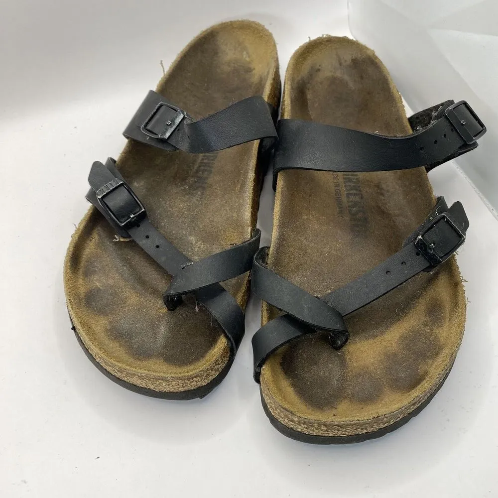 Birkenstock Sandals Womens‎ EU 38 US 7 Mayari Birko Flor Black - Image 3
