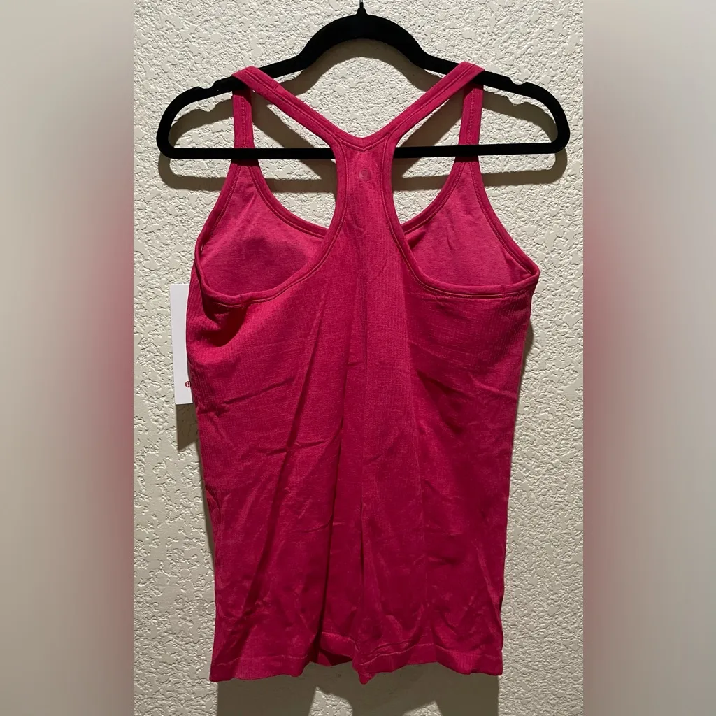 Lululemon NWT Ebb To Street Tank Top Light Support Pink Dragonfruit Size 12 A/B - Image 6