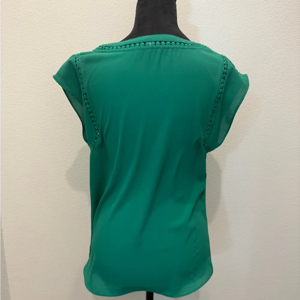 Green Women's Top Size M - Image 2