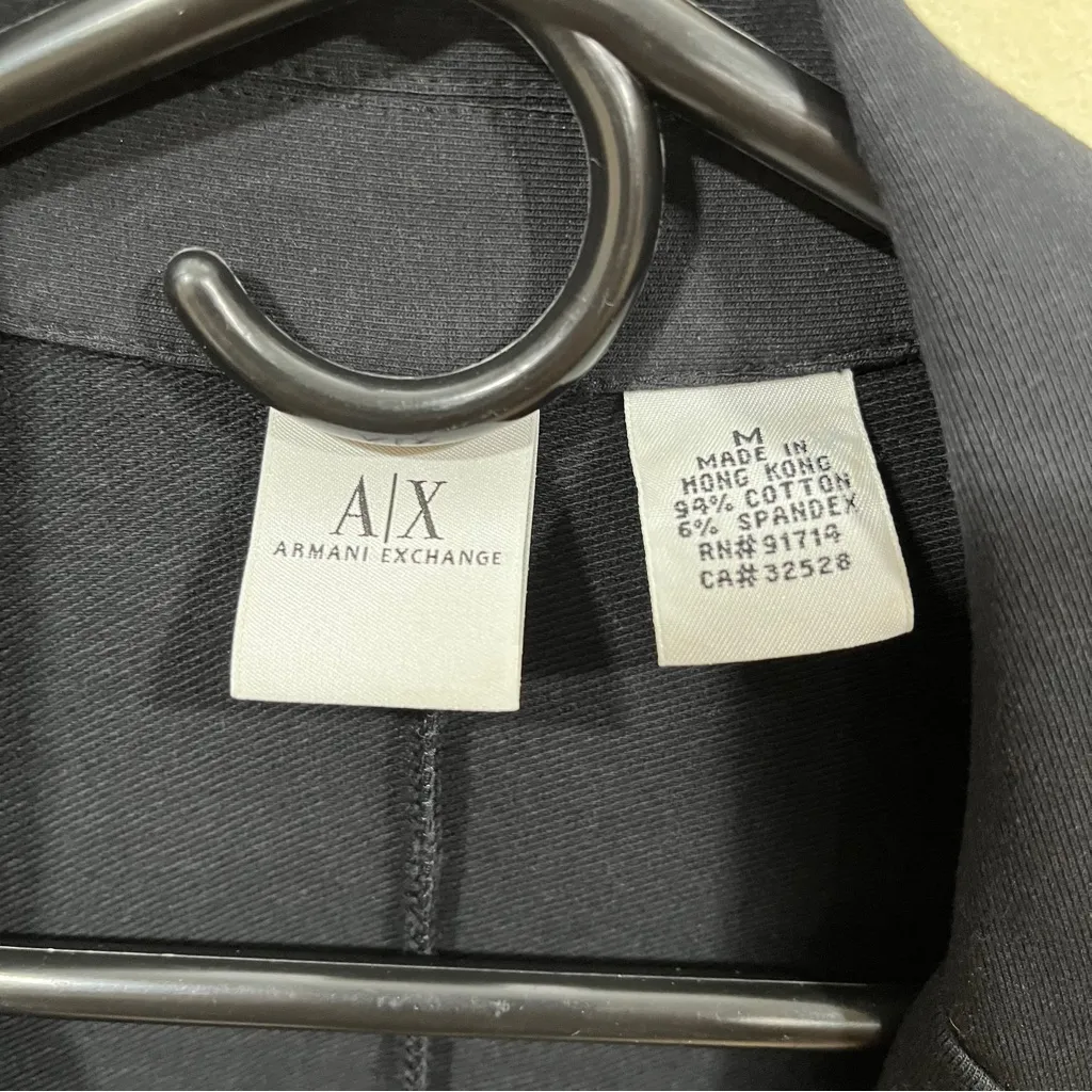 A|X Armani scuba stretch jacket blazer women Size M career professional - Image 4