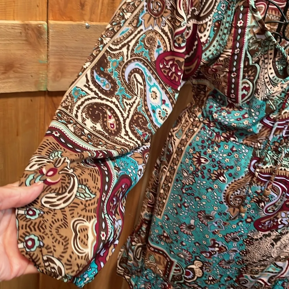 🍃🍃🍃BOGOHO 🍃🍃🍃Earthbound Trading Co. Paisley Print MIDI - Image 4