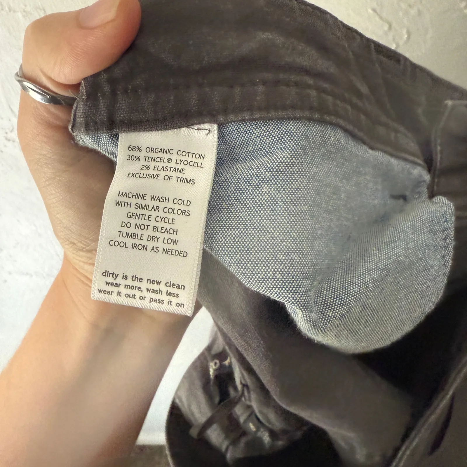 Toad & Co Charcoal Gray Relaxed Fit Tencel Cotton Blend Pants Medium Outdoor - Image 9