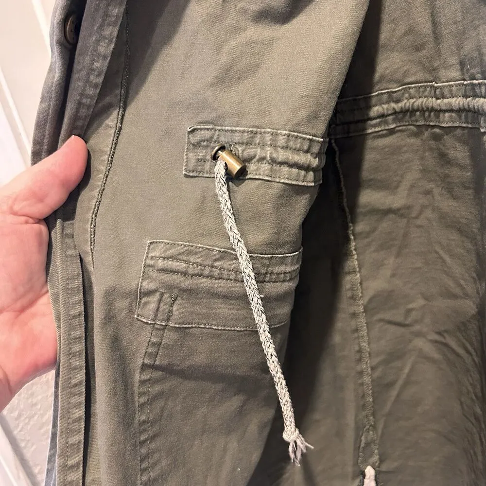 A New Day Women’s Military Vest Size L Olive Collar‎ Zip 4 Pockets Gorpcore Green Size L - Image 6