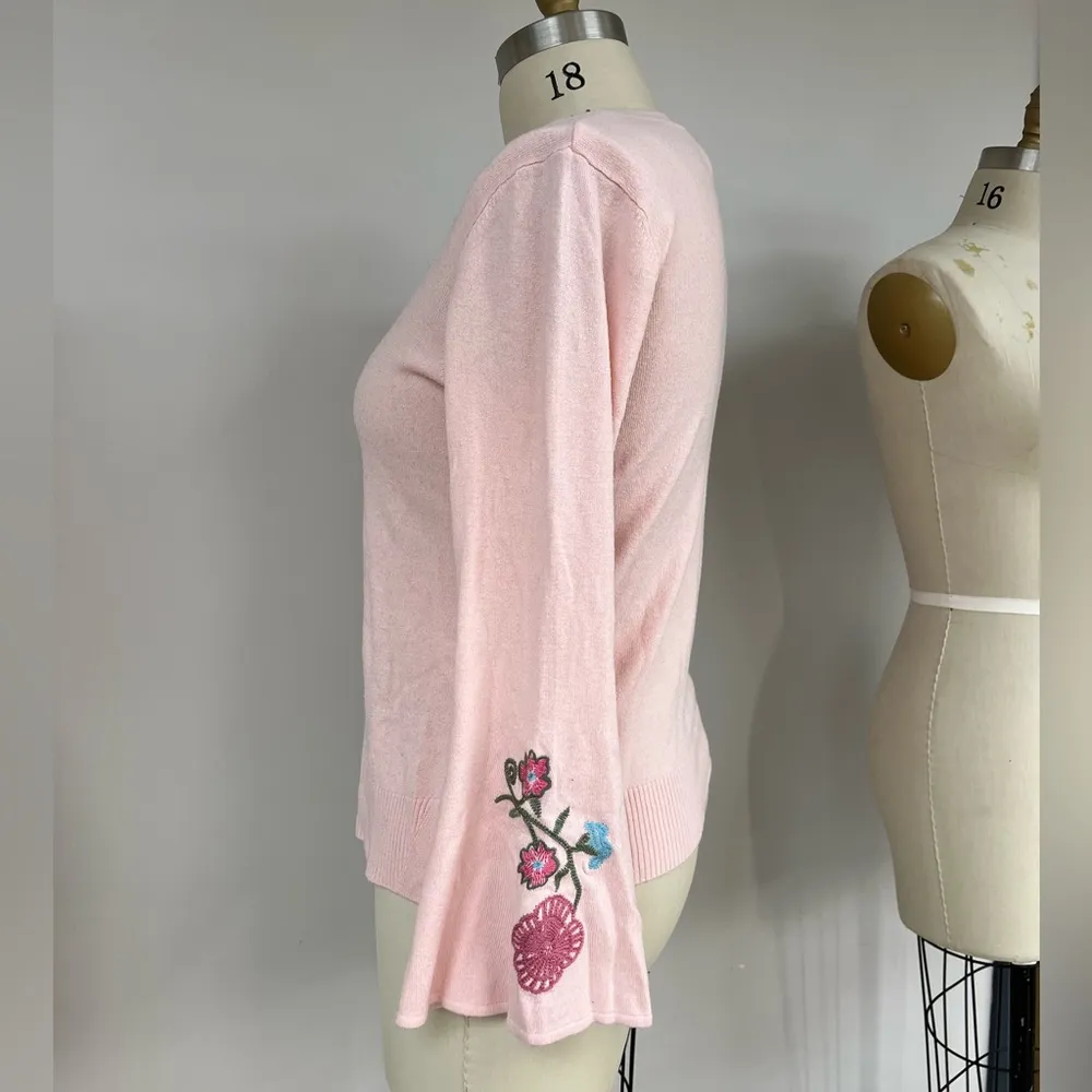 Embroidered Acrylic Sweater XL - Image 5
