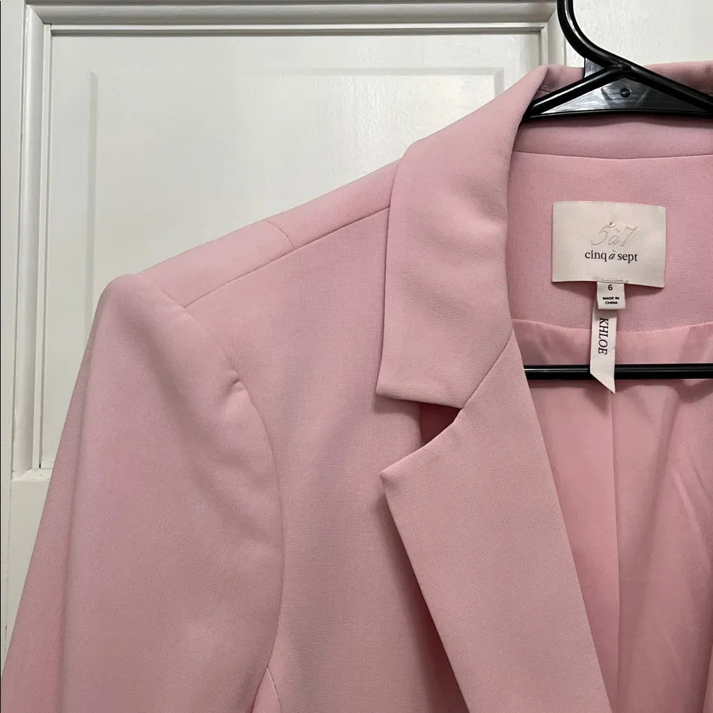 cinq a sept Khloe Baby Pink Blazer - Image 3