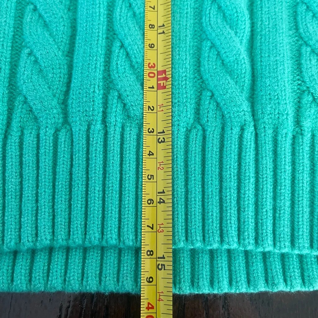 Streetwear Society Teal Cable Knit Sweater Vest size XS - Image 7