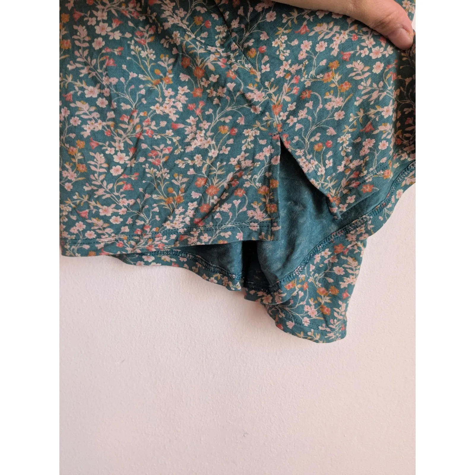 AMERICAN EAGLE SOFT&SEXY WOMEN’S GREEN FLORAL TANK TOP Size XS - Image 4