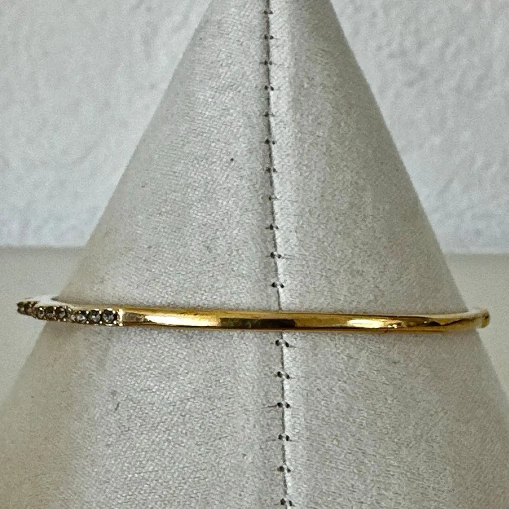 Stella & Dot Gold tone Crystal Cuff Bracelet - Image 6