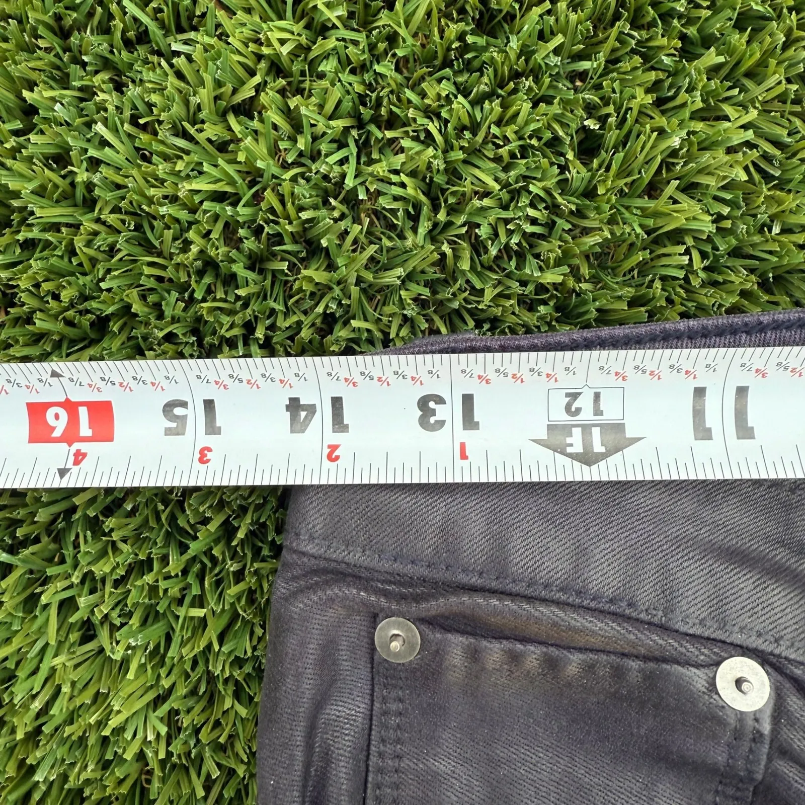 Helmut Lang High Gloss Violet Skinny Jeans Womens Size 30 D04HW221 - Image 9