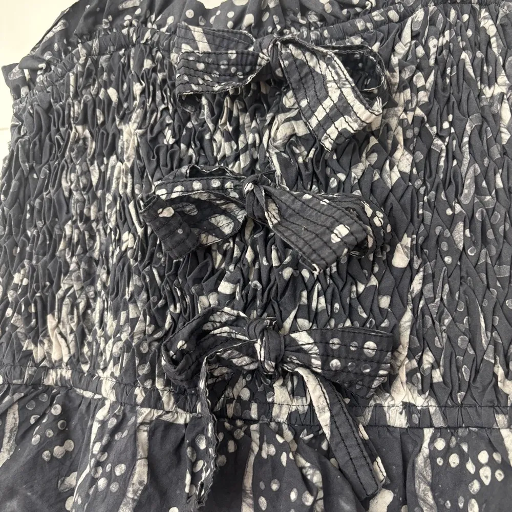 Ulla Johnson Roslyn Dress Batik Noir Size‎ 12 New Cotton Tiered Ruffle Midi Maxi - Image 4