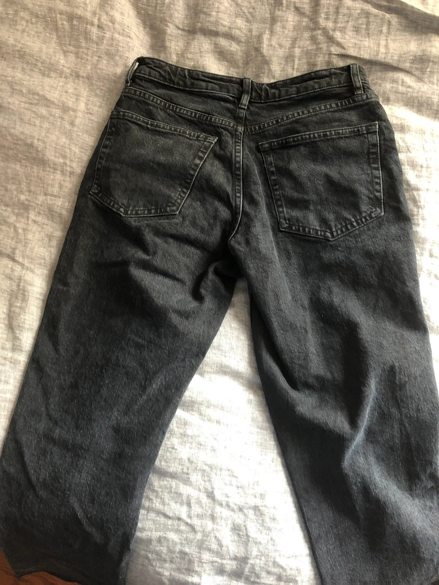 Topshop Straight Leg Black Jeans - Image 2