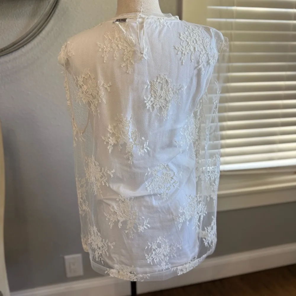 Brunello Cucinelli‎ Layered Top Size XXL Lace - Image 5