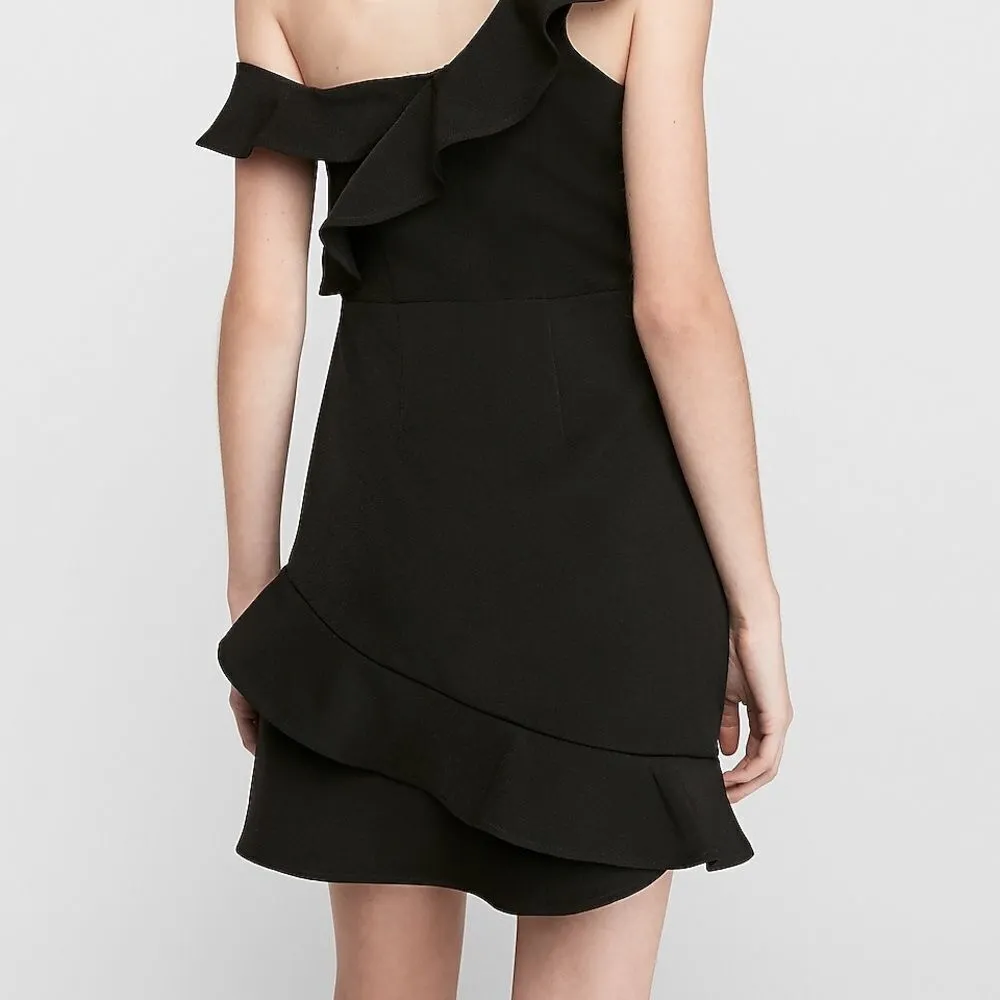 ✨ HP✨Off The Shoulder Ruffle Sheath Dress✨ - Image 4