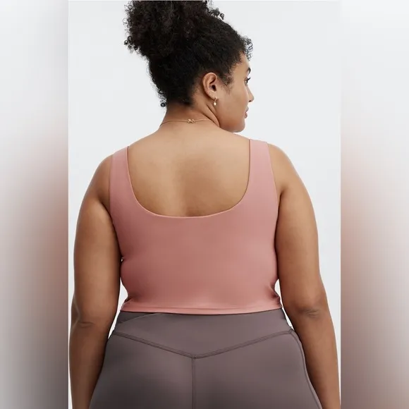 Fabletics Lydia Built-In Bra Tank Claypen Size 2X Athleisure Workout Yoga - Image 2