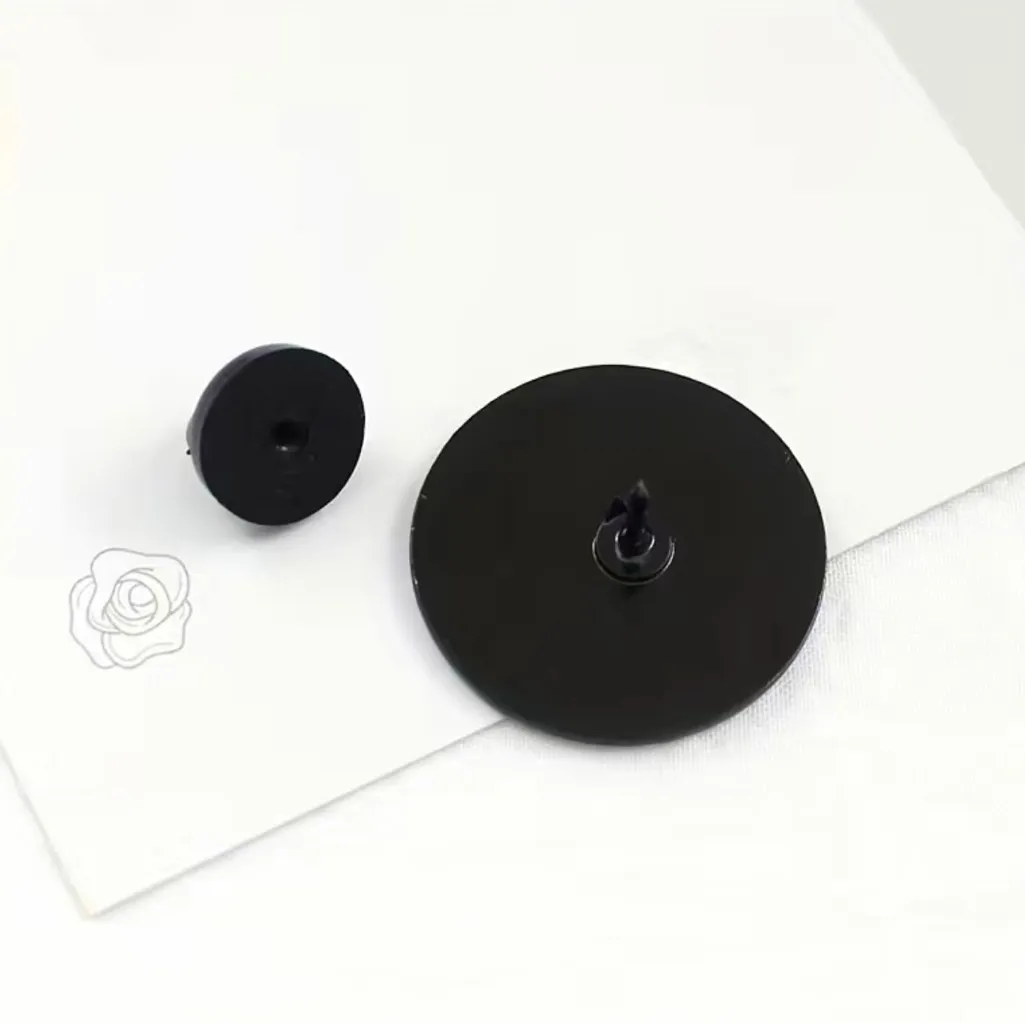 DO‎ NO HARM BUT TAKE NO SHIT Round Rose Flower Brooch Red Flower Lapel Pin Zinc - Image 7