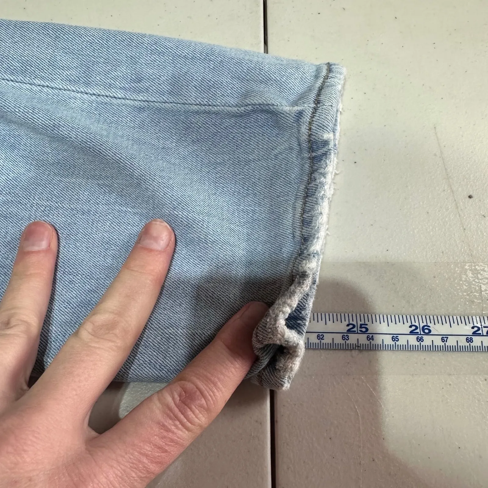 Abercrombie & Fitch Ultra High Rise Ankle Straight Jeans Distressed Size 25 - Image 11