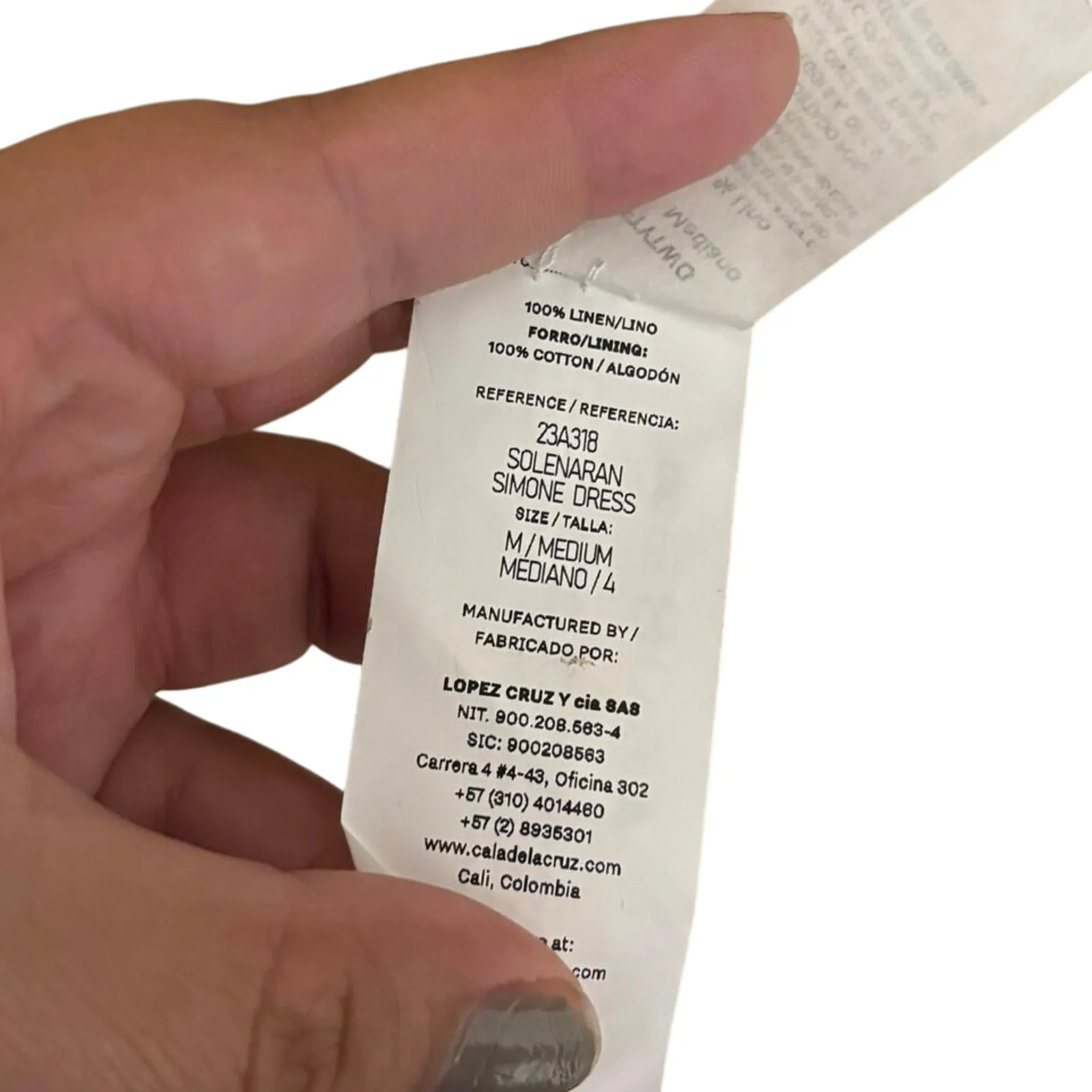 Anthropologie Cala De La Cruz NWT 100%Linen Orange Simone Maxi Dress Size Medium - Image 8