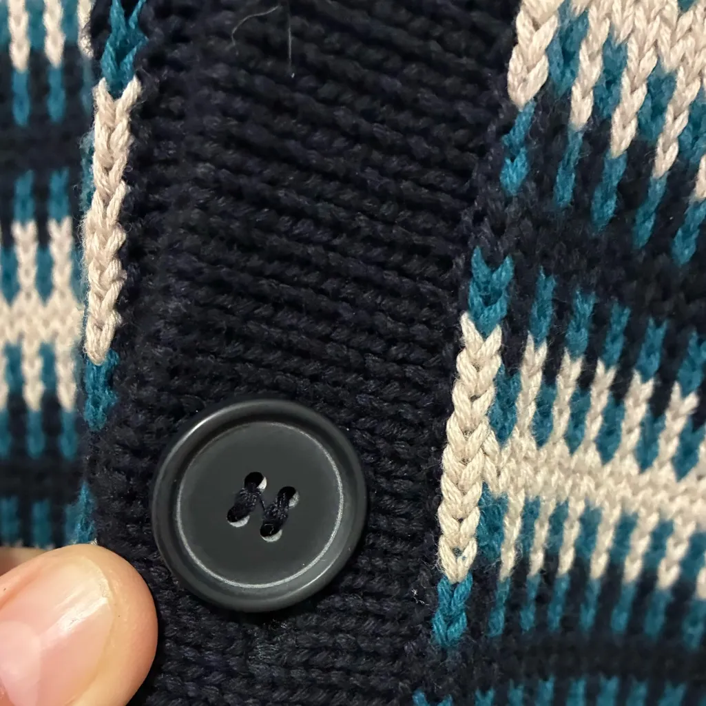 Zara Women's Multicolor Stripes Button-Up Cardigan L - Image 13