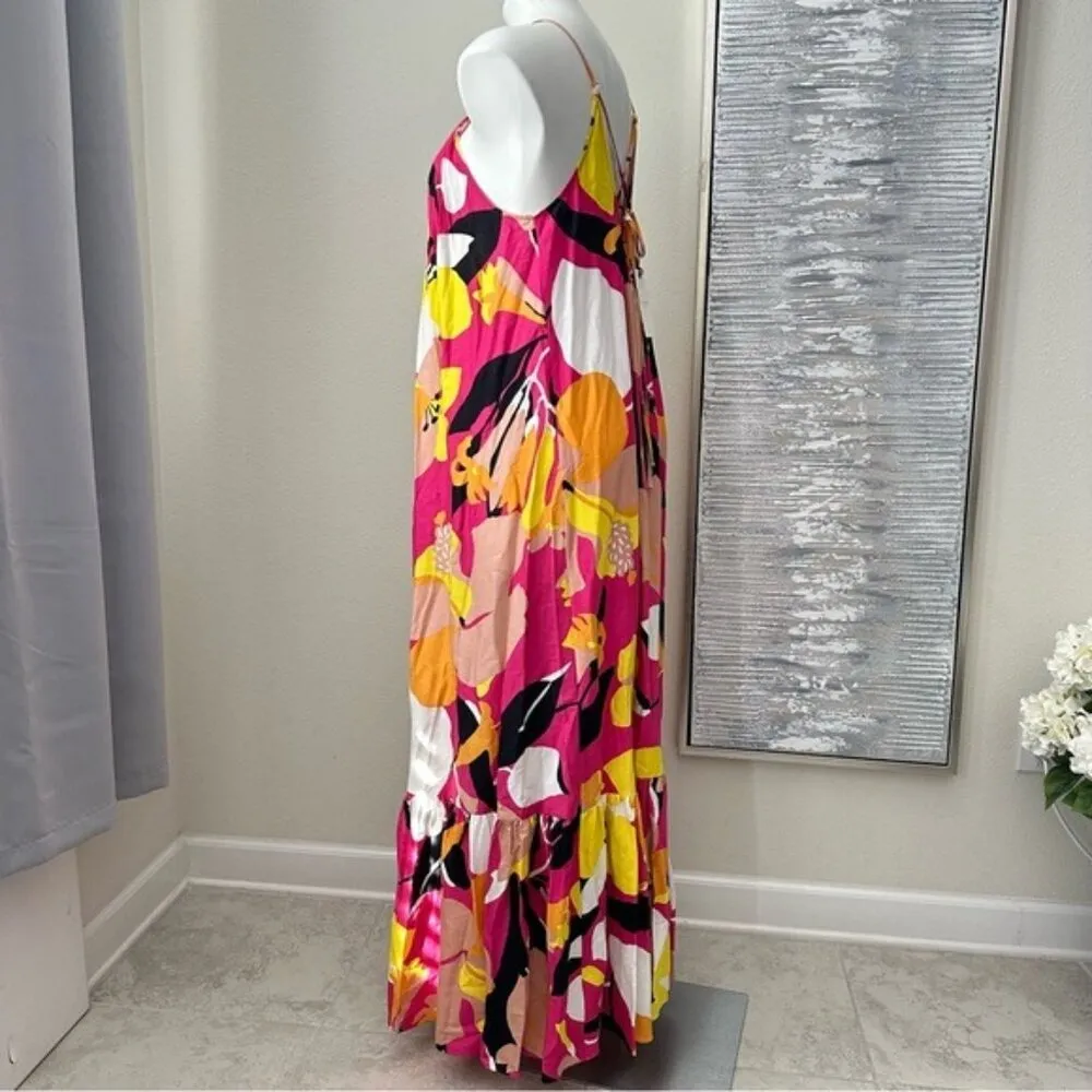 Ted Baker Abstract Print Maxi Dress Size 3 - Image 7