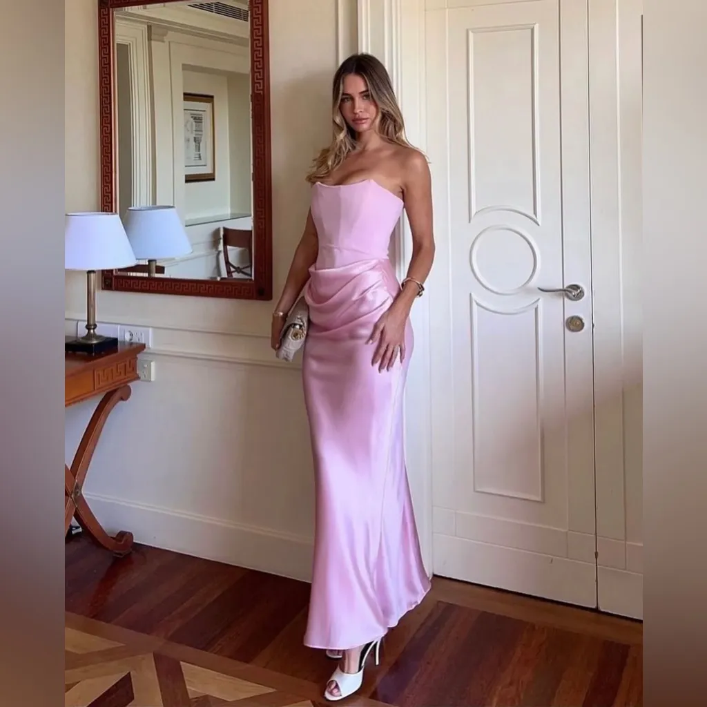 HOUSE OF CB XS A-C 'Persephone' Rose‎ Shadow Strapless Corset Maxi NWOT - Image 17