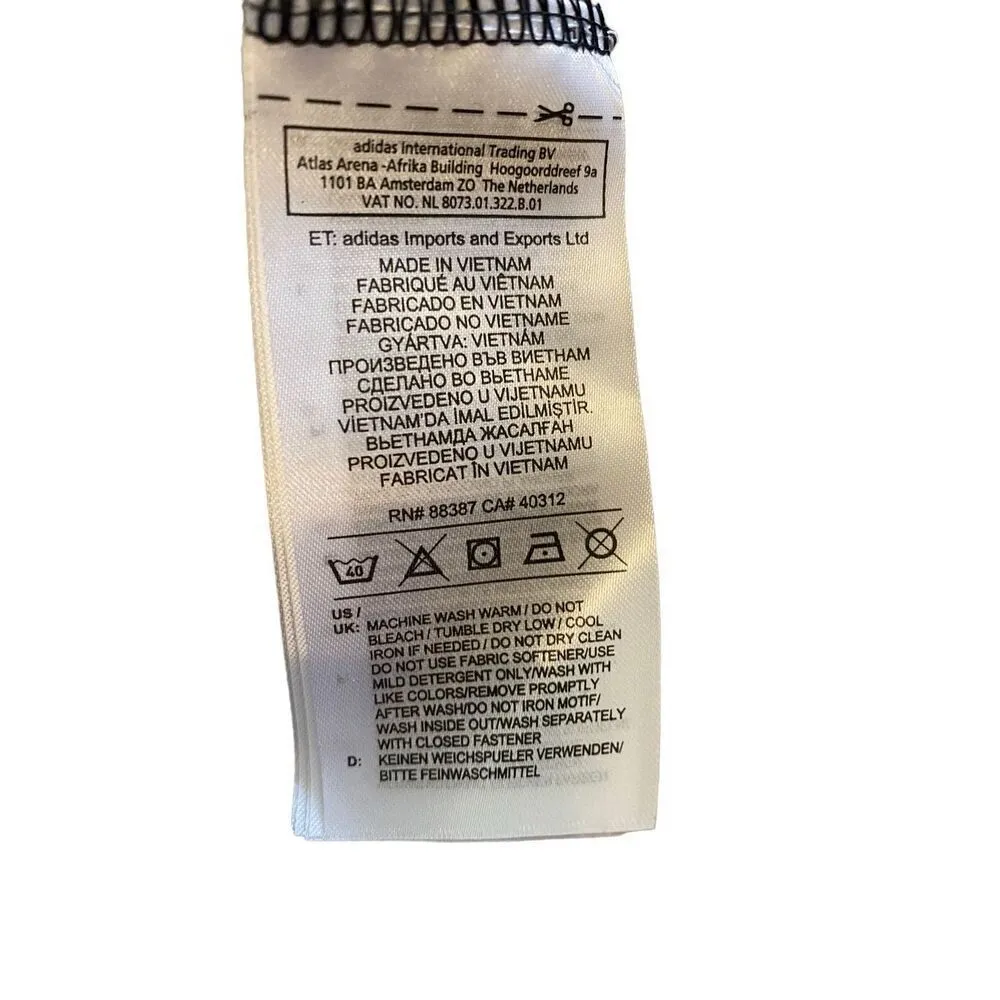 Adidas Quarter Zip Pullover Sweatshirt Long Sleeve T Shirt Lightweight Sporty At - Image 8