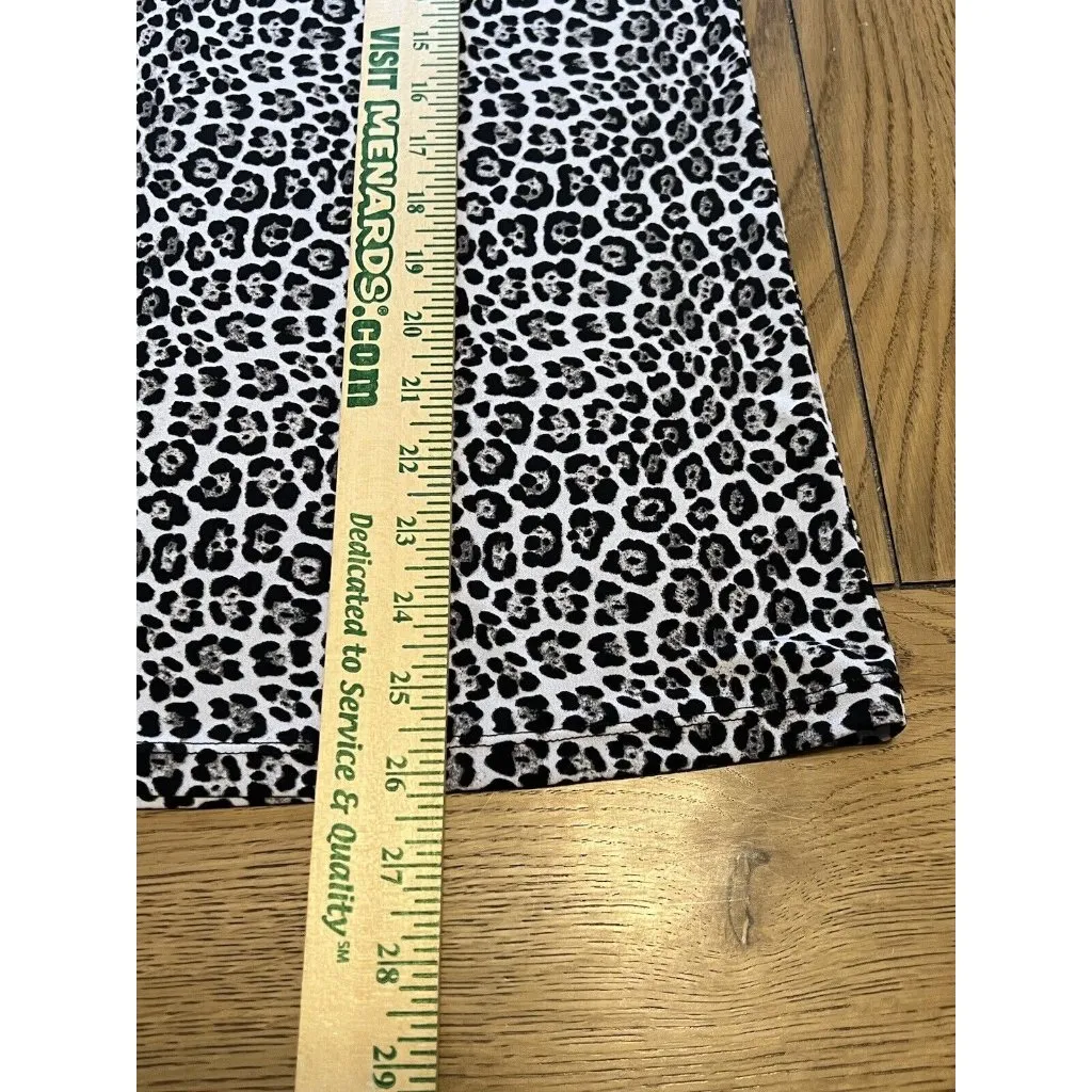 Michael Kors Black Animal Print Peasant Top‎ Size M - Image 5