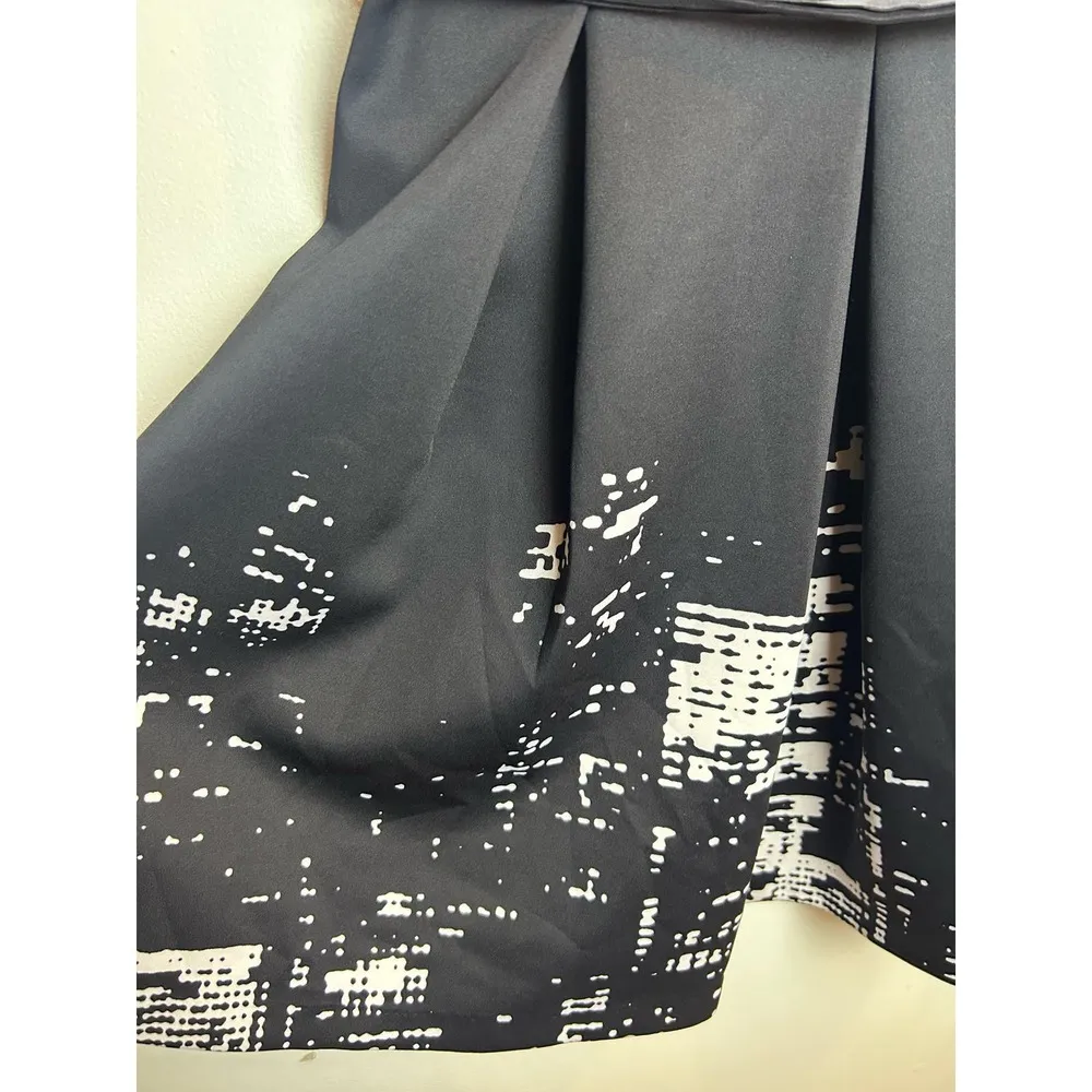 Elie Tahari Size 6 Black Dress Professional Career Dress A Line Crewneck - Image 2