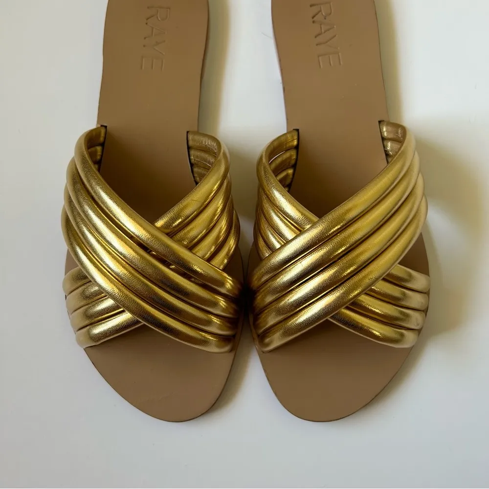 Women's Ziggy Flats in Tan & Gold - Image 5