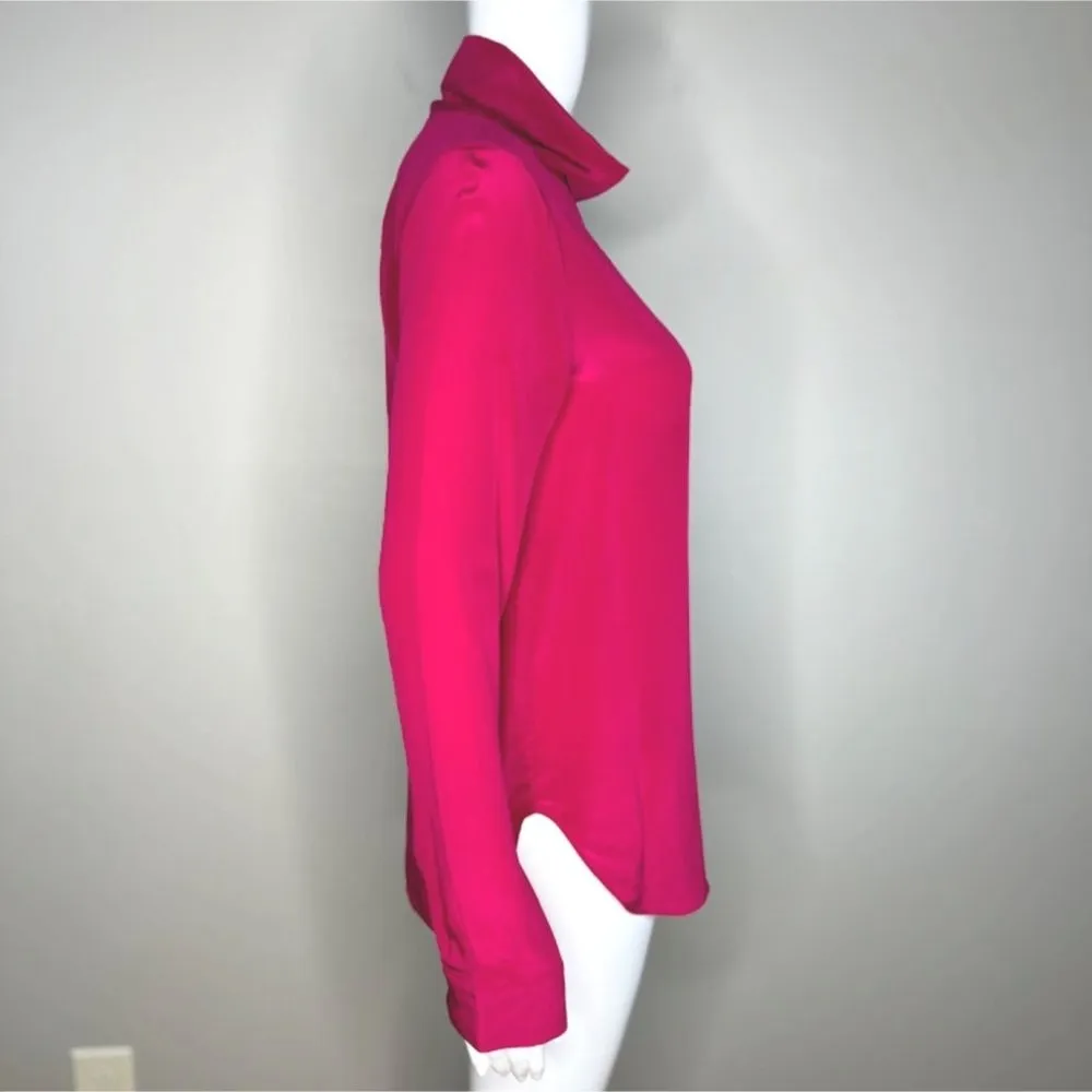 COS Blouse Women 2 Raspberry Pink Blouse Casual Career Office Workwear Versatile - Image 3