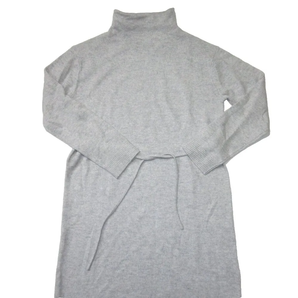 NWT Vince Turtleneck Midi in Heather Gray Wool & Cashmere Sweater Dress S - Image 2