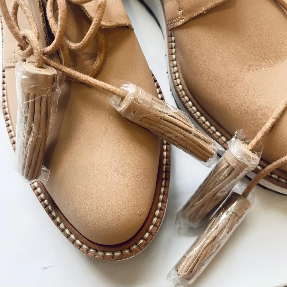 Loeffler Randall Leather Oxfords with platform in TAN - Image 5