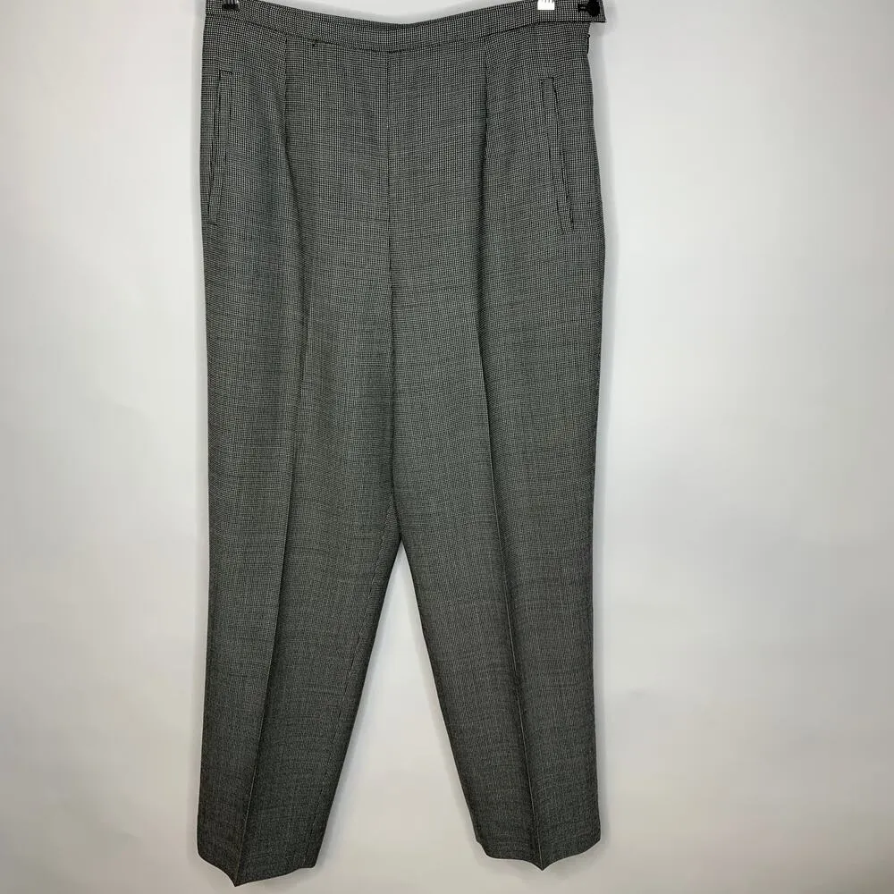 Pendleton Virgin Wool Microcheck Lined Pants Sz 8 - Image 6