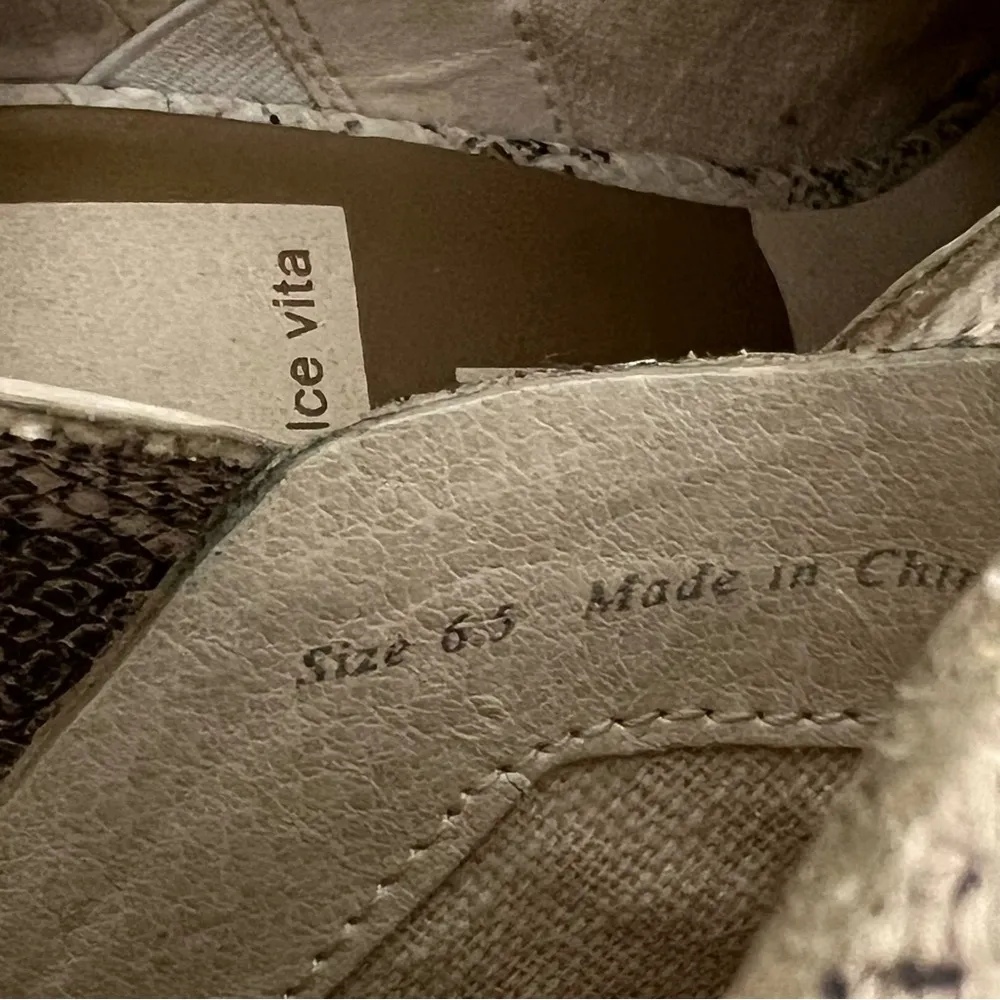 Dolce Vita Sonni Ankle Boots Snake Print Booties Block Heel Slip On Size 6.5 - Image 9