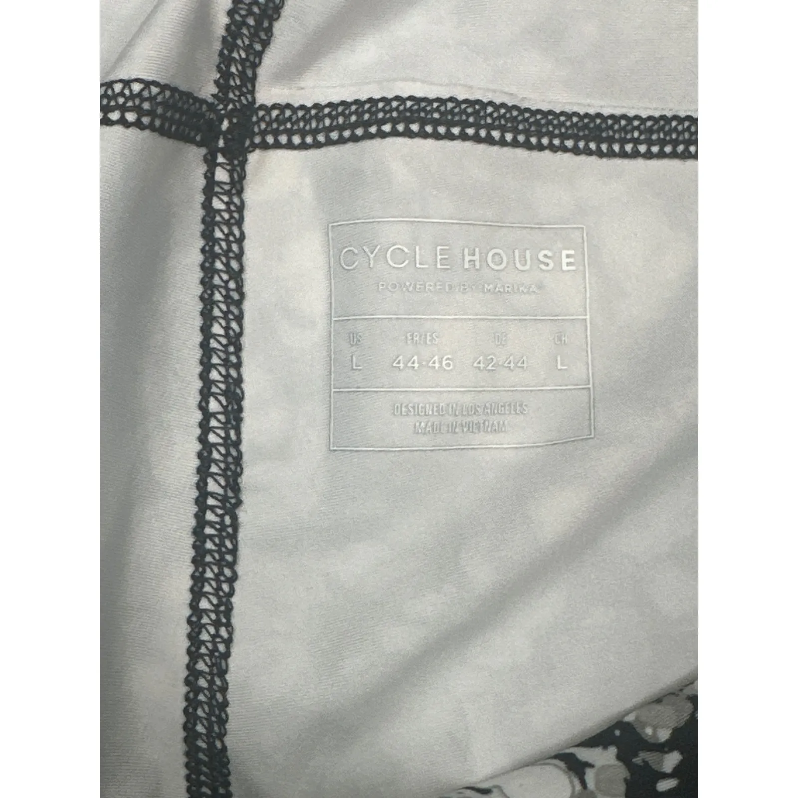 Cycle‎ House Women's Leggings Size L Black White Marble Print Activewear Pants Size L - Image 3