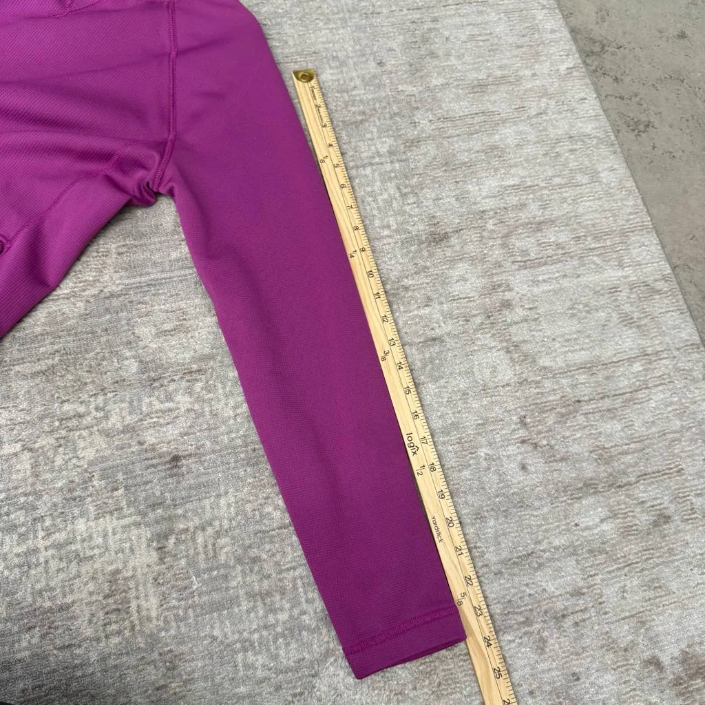 Eddie Bauer Fuschia Purple Athletic Thermal Hooded Sweatshirt - Image 9