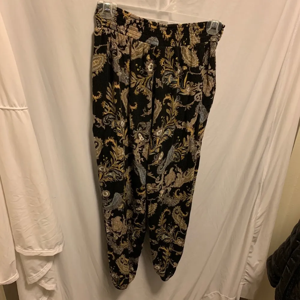 Xhilaration Boho hippy Paisley Cuffed Hem Pants Joggers Womens XS - Image 11