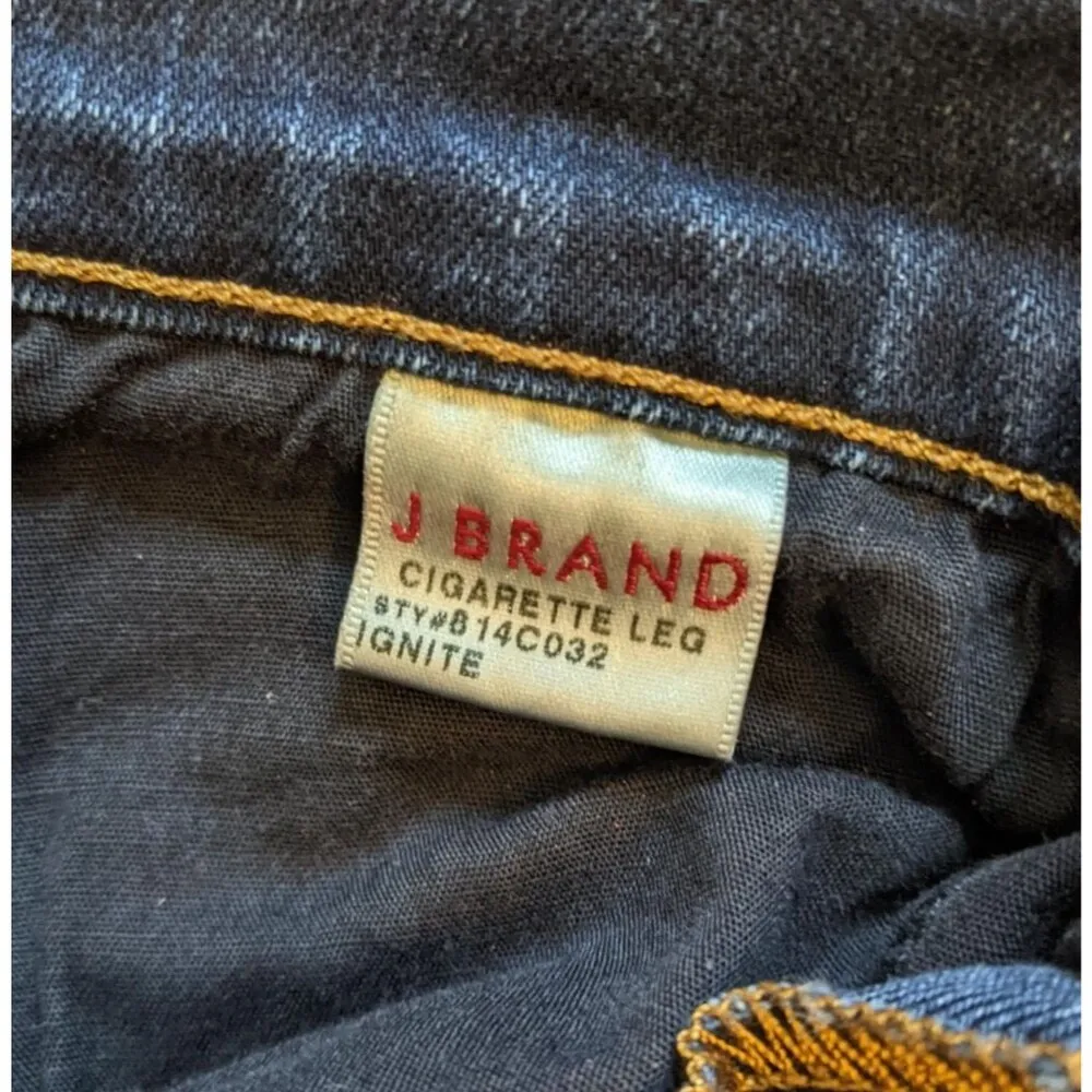 EUC J Brand Women's Denim Jeans 27 x 31 Cigarette Straight Leg Low Rise Stretch - Image 7