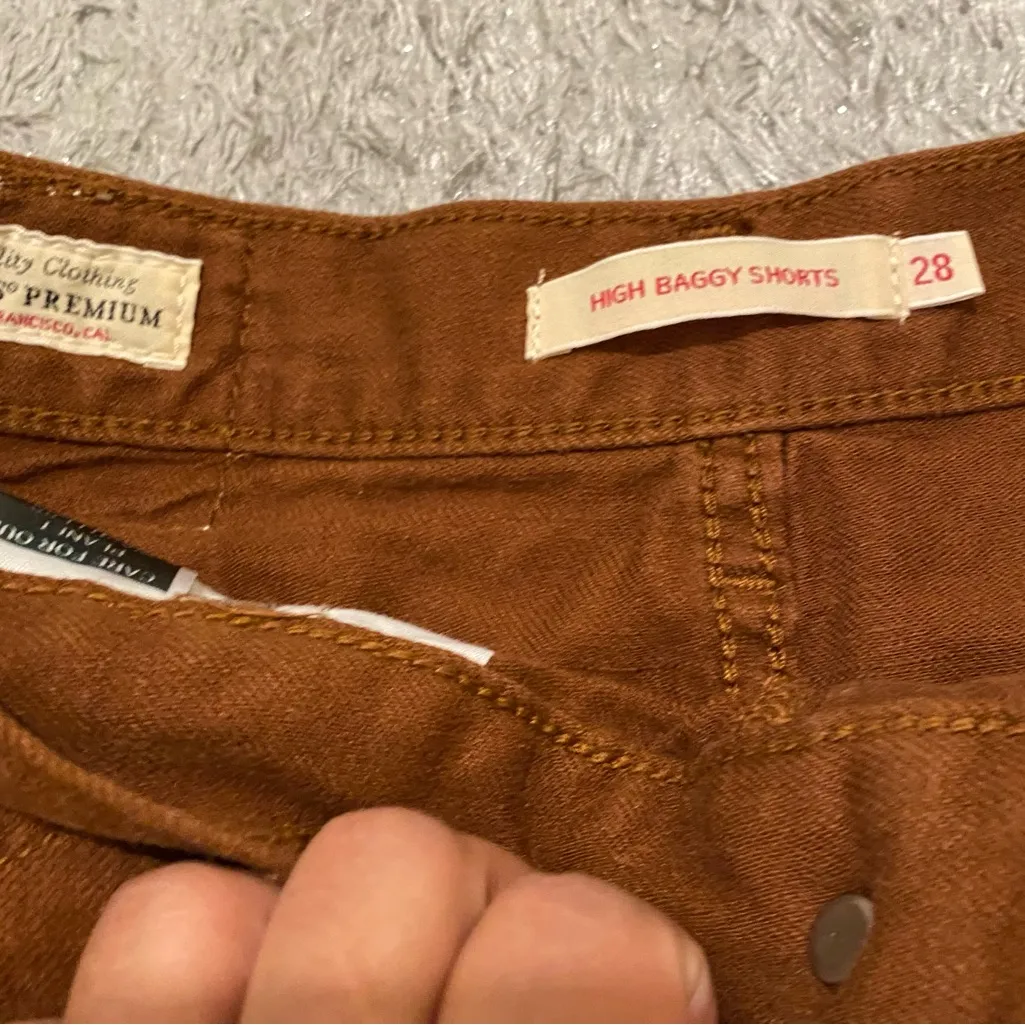 High rise baggy linen light weight women’s shorts - Image 7