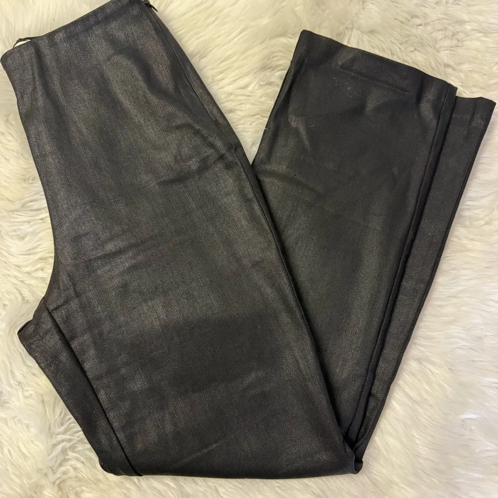 Tuckernuck Ashford Coated Side Zip Pants Black Size Small - Image 5