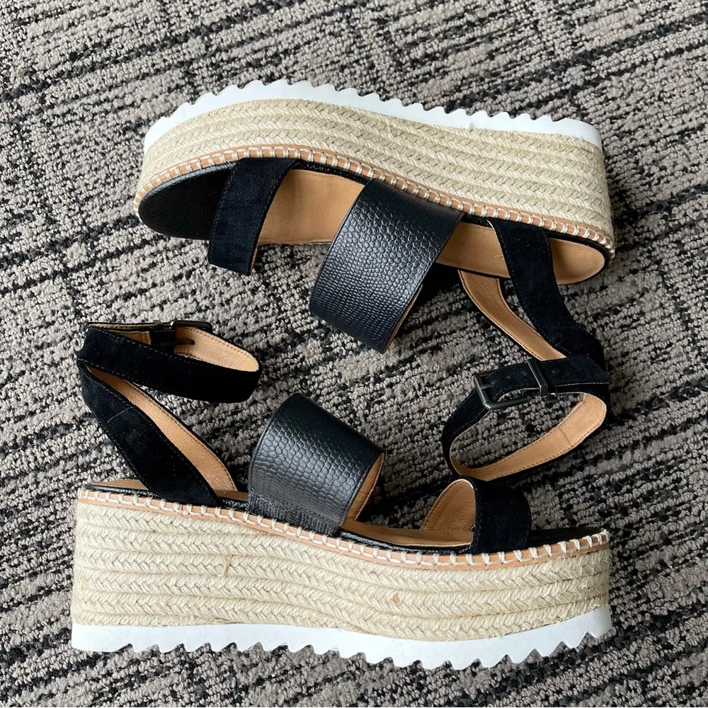 Crown Vintage Daylen Espadrille Platform Wedge Sandal Size 10 - Image 2