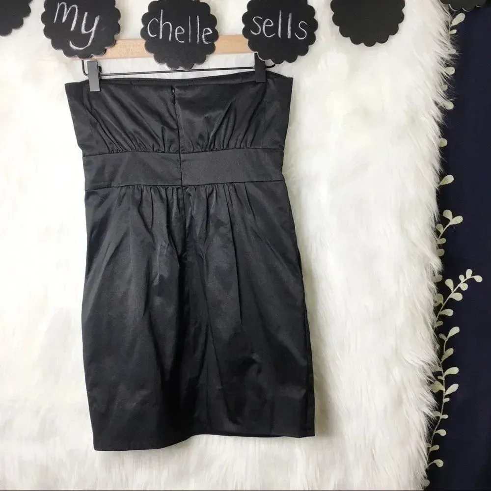 BCBGirls Black Strapless Mini‎ Party Dress - Image 2