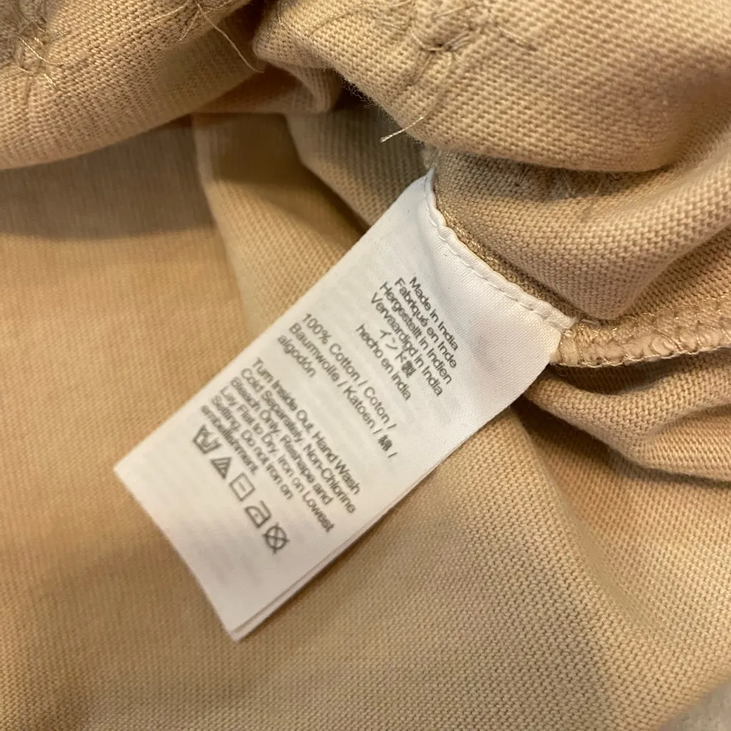 NWT J.Crew Size S Tan Mariner Jersey Long Sleeve Tee Shirt Embellishments Beaded - Image 9