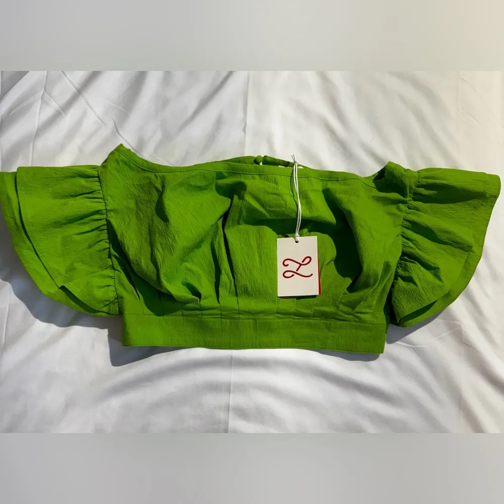 NWT L’Academie Claude green Top - Image 3