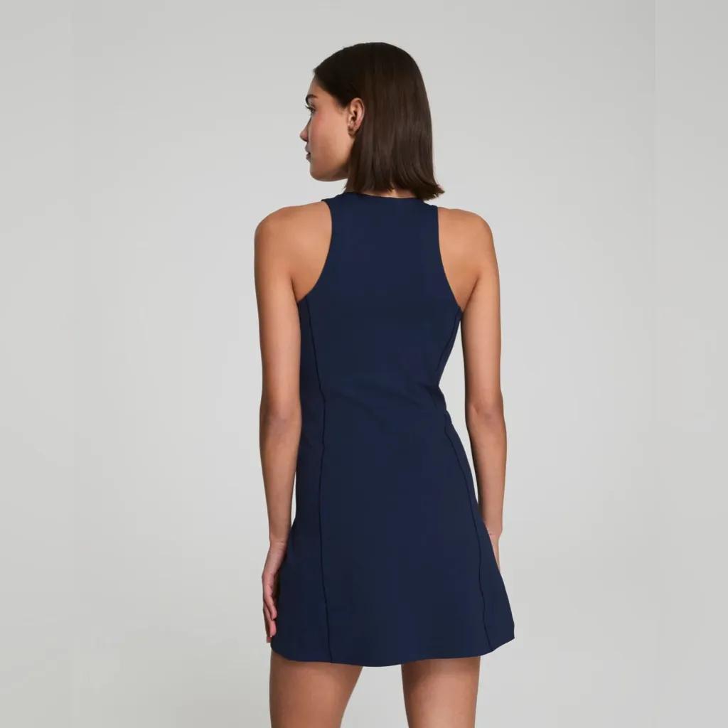 Spanx Get Moving Zip Front Dress in Navy XL - Image 4
