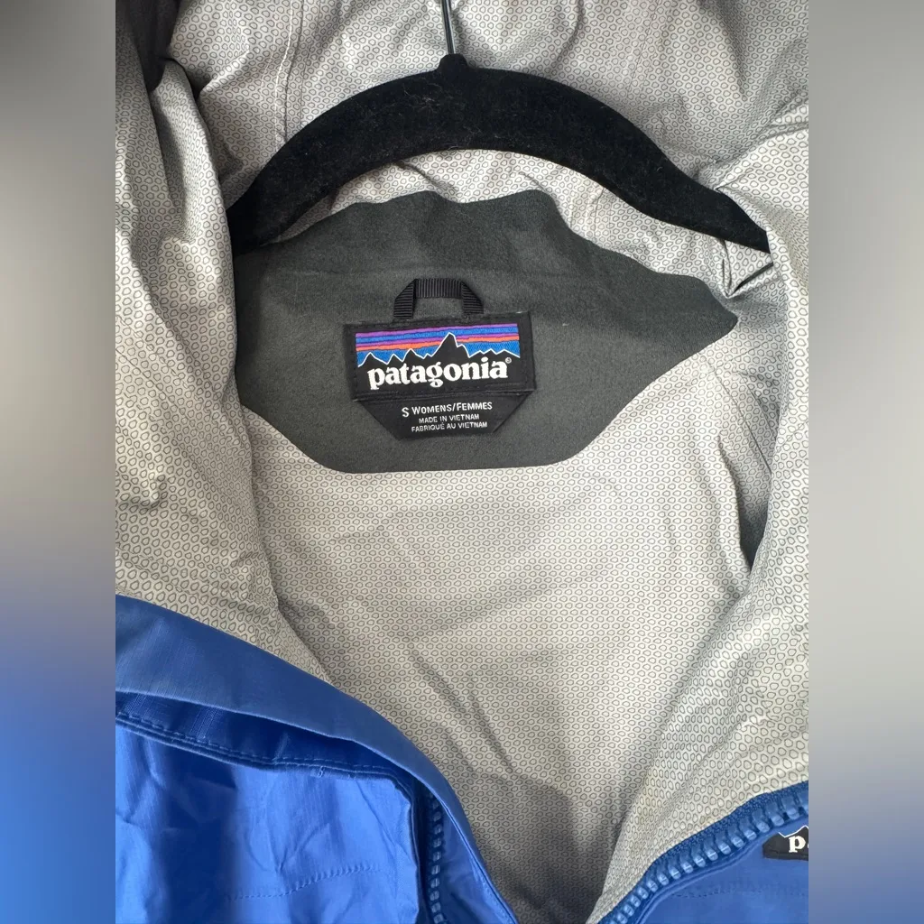 Patagonia Torrentshell cobalt windbreaker jacket zip up hoodie water resistant - Image 2