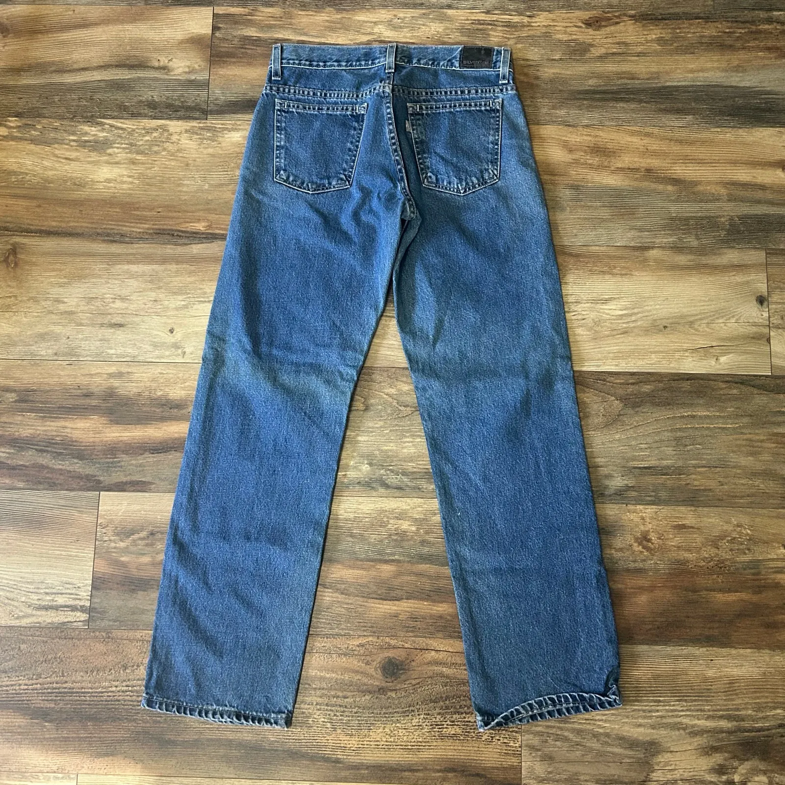 Vintage Silvertab Levis Jeans Womens 5 Short Y2K 1990s Loose Denim Jeans Cotton - Image 3